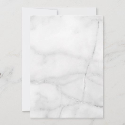 Geometrisch Roos Gouden Bloemen Huwelijksuitnodigi Kaart (Achterkant)