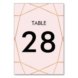 Geometrisch Roos Gouden Lijstnummer | Aangepaste k Kaart