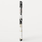 Geometrisch roos goudwitte marmer Case-Mate iPhone case (Achterkant/links)