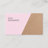 Geometrisch Roos met bedrukt legant Visitekaartje (Voorkant)