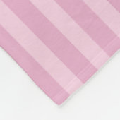 Geometrisch Roos Pink & Cherry Blossom Snoep Strip Fleece Deken (Hoek)