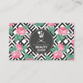 Geometrisch roos visitekaartje (Voorkant)