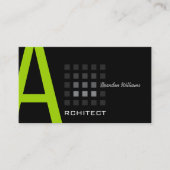 Geometrisch rooster architect visitekaartje (Voorkant)