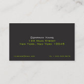 Geometrisch rooster architect visitekaartje (Achterkant)