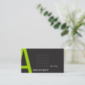 Geometrisch rooster architect visitekaartje (Staand voorkant)