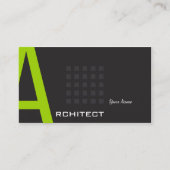 Geometrisch rooster architect visitekaartje (Voorkant)