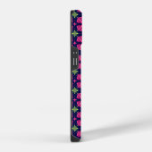 Geometrisch roze bloemblad abstract patroon iPhone hoesje (Rechterkant)