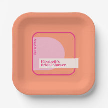 Geometrisch Roze en Sinaasappel