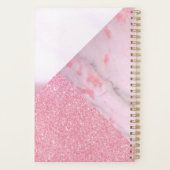 Geometrisch, Roze, Glitter, Boss Babe Planner (Achterkant)