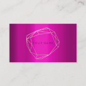 Geometrisch roze goudbruin Lijst Visitekaartje (Voorkant)