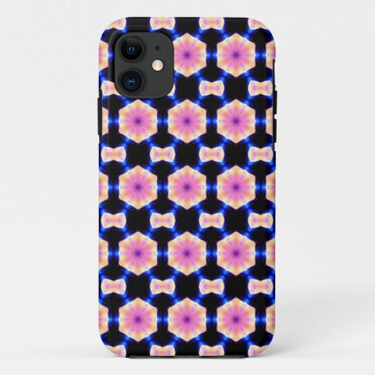 geometrisch roze korrelig hoesje (Achterkant)