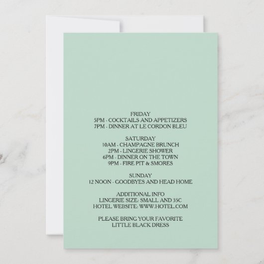 Geometrisch roze lente bloemenvrijgezellenweekend kaart (Achterkant)