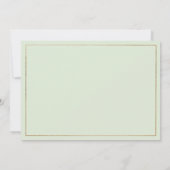 Geometrisch roze munt rood goud bloemenDank U Kaart (Achterkant)