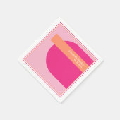 Geometrisch Roze & Sinaasappel Servet (Hoek)