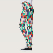 geometrisch, ruitvormig patroon. leggings (Links)