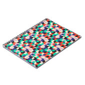  geometrisch, ruitvormig patroon. notitieboek (Linkerzijde)