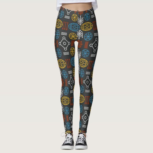 geometrisch scandinavisch leggings (Voorkant)