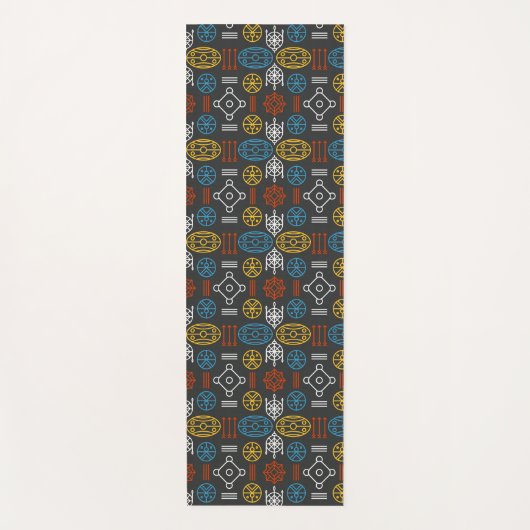 geometrisch scandinavisch yogamat (Voorkant)