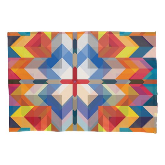  geometrisch: Scandinavische kleurenblokken Kussensloop (Voorkant)