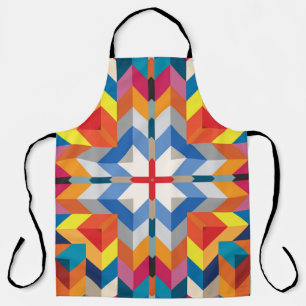 geometrisch: Scandinavische kleurenblokken Schort