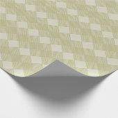 Geometrisch schakelingspatroon van Tan Taupe Diamo Cadeaupapier (Hoek)
