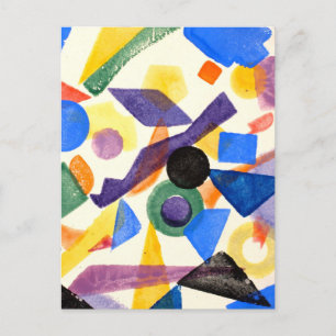 geometrisch schilderij Briefkaart