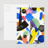  geometrisch schilderij Briefkaart (Voorkant / Achterkant)