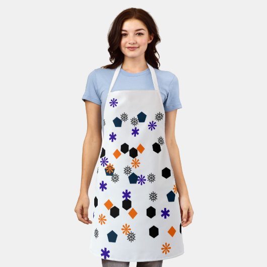 geometrisch Schort van de bloem (Gedragen)