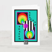 Geometrisch Shabbat Shalom wenskaart Kaart (Voorkant)