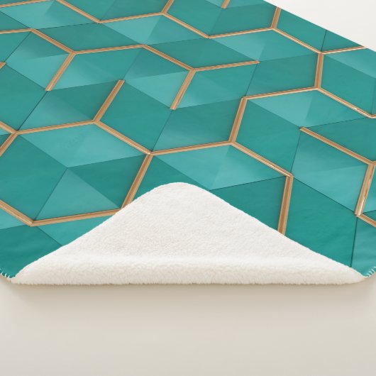 geometrisch sherpa deken (3/4)