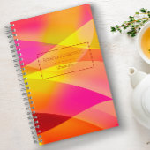 Geometrisch sinaasappel minimalistisch Leraar Plan Notitieboek