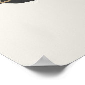 Geometrisch slikt moderne minimalistische vogelkun poster (Hoek)