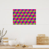 Geometrisch snijpatroon poster (Keuken)