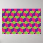 Geometrisch snijpatroon poster (Voorkant)