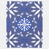 Geometrisch Snowflake Patroon Fleece Deken (Voorkant)