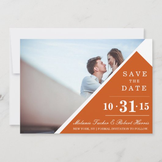 Geometrisch sparen de Data | WOORDEN Save The Date (Voorkant)