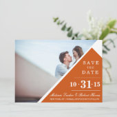 Geometrisch sparen de Data | WOORDEN Save The Date (Staand voorkant)