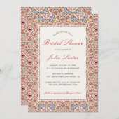 Geometrisch Sparkles Koper Metallic Vrijgezellenfe Kaart (Voorkant / Achterkant)