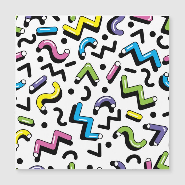 Geometrisch spel: Doodle Shapes Patroon (Voorkant)