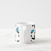 Geometrisch spel: Doodle Shapes Patroon Espresso Kop (Achterkant)