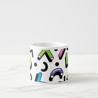 Geometrisch spel: Doodle Shapes Patroon Espresso Kop
