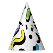 Geometrisch spel: Doodle Shapes Patroon Feesthoedjes (Links)