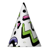 Geometrisch spel: Doodle Shapes Patroon Feesthoedjes (Rechts)