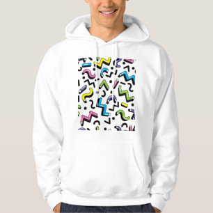 Geometrisch spel: Doodle Shapes Patroon Hoodie