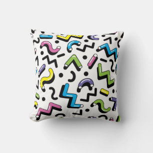 Geometrisch spel: Doodle Shapes Patroon Kussen