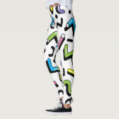 Geometrisch spel: Doodle Shapes Patroon Leggings (Links)