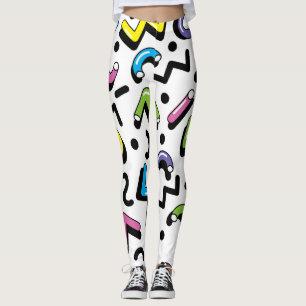 Geometrisch spel: Doodle Shapes Patroon Leggings
