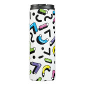 Geometrisch spel: Doodle Shapes Patroon Thermosbeker (Achterkant)