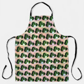 Geometrisch spel: Gecontroleerde Lawn Bowls in Blo Schort (Voorkant)