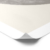 Geometrisch Stam Patroon Eclips Maan Kunstprint Poster (Hoek)